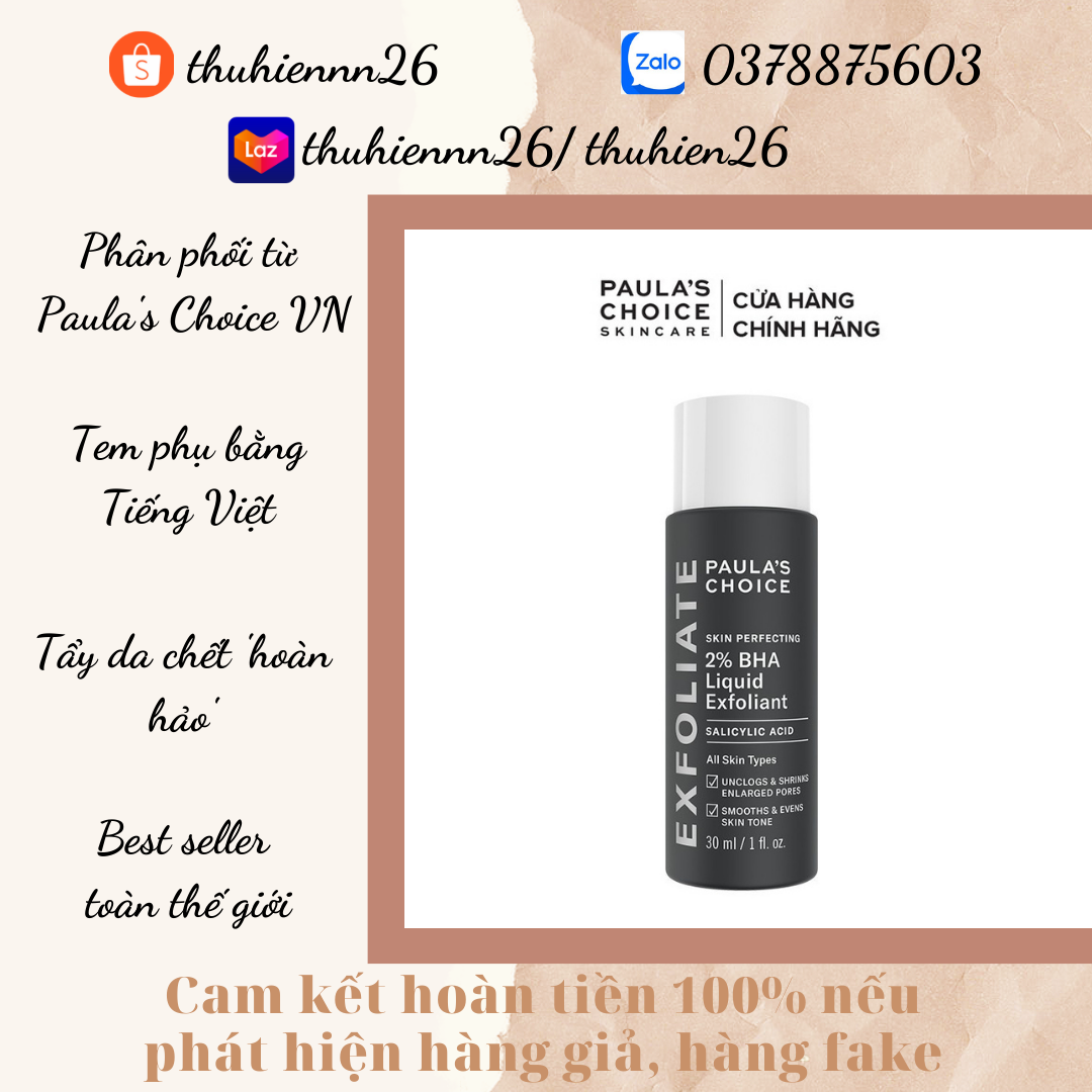Dung dịch loại bỏ tế bào chết Paula's Choice 2% BHA