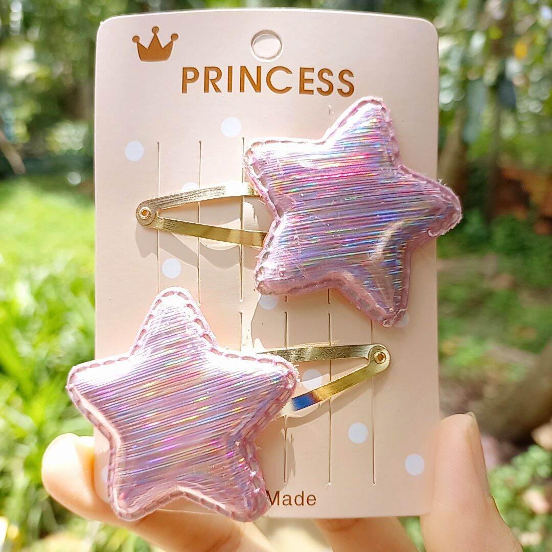 Set 2 Kẹp tóc đính sequence thời trang lấp lánh cho bé gái-- SUBO SHOP.