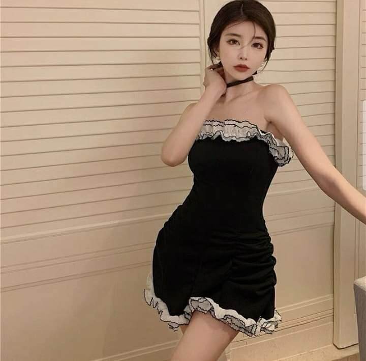 (Hàng có sẵn) Đầm ống ôm baby
