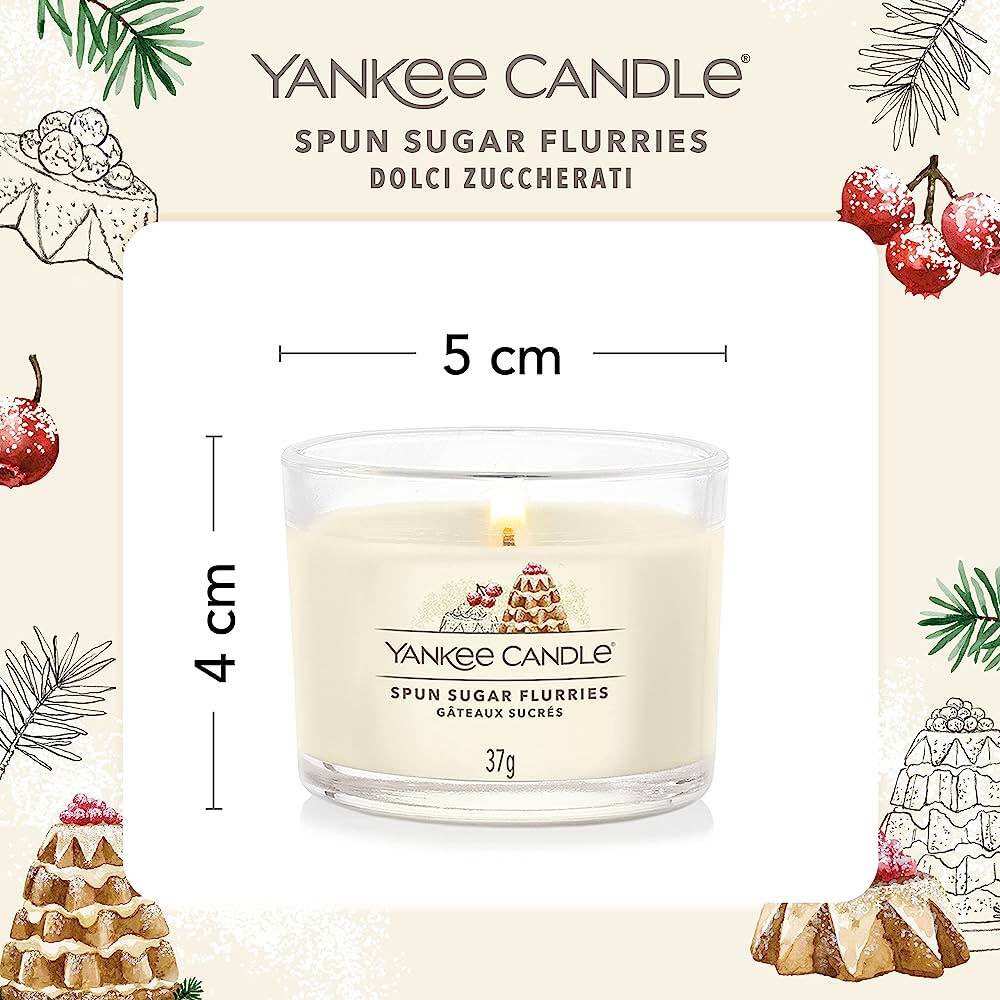 ( Hàng Mỹ ) Nến Thơm Yankee Candle Spun Sugar Flurries Mini 37g