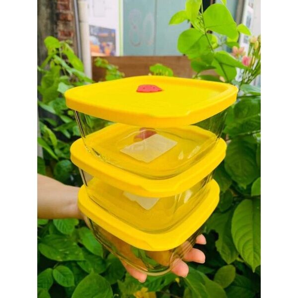 Hộp Thủy Tinh Nắp Silicon lock & lock dung tích #410ml
