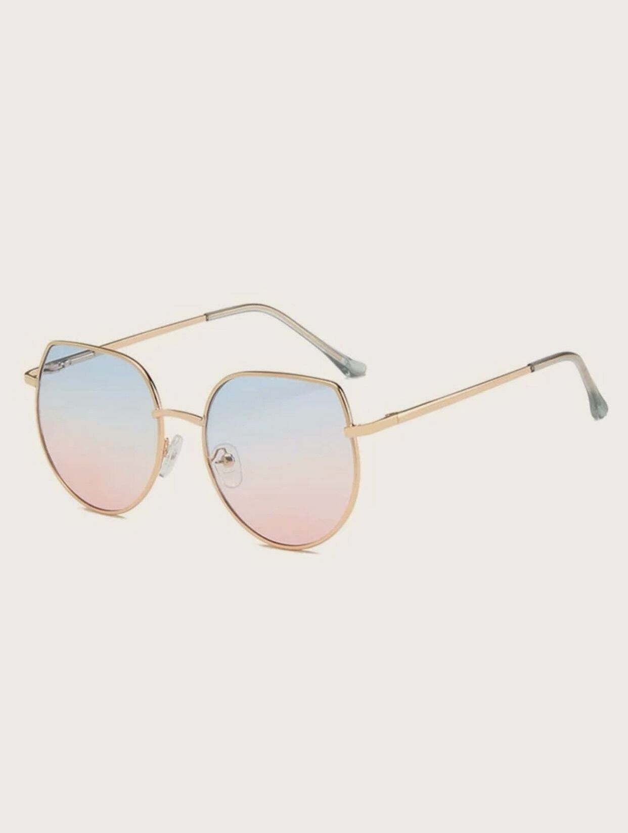 Kính mát kính râm tròn phong cách cat eye cho bé gái từ 3-8 tuổi