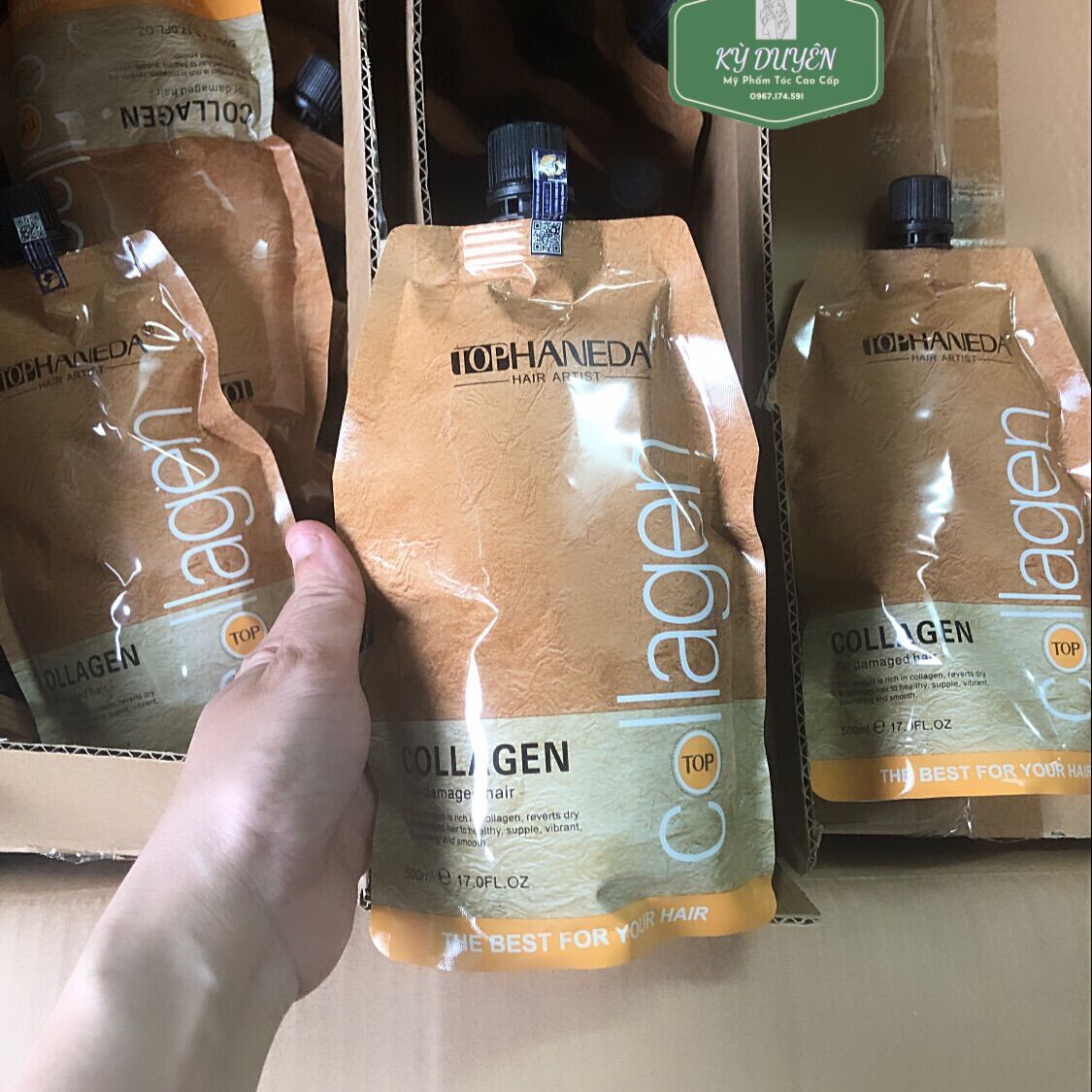 [Haneda] Kem hấp ủ tóc phục hồi siêu mềm mượt HANEDA Collagen 500ml