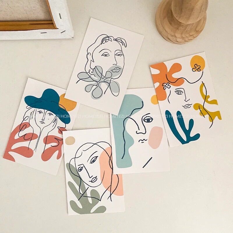 PostCard Trừu tượng Matisse Art - may.decor