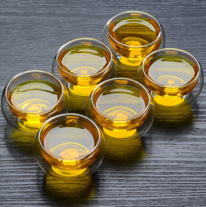 2-Layer Thermal Insulated Glass Tea Cup