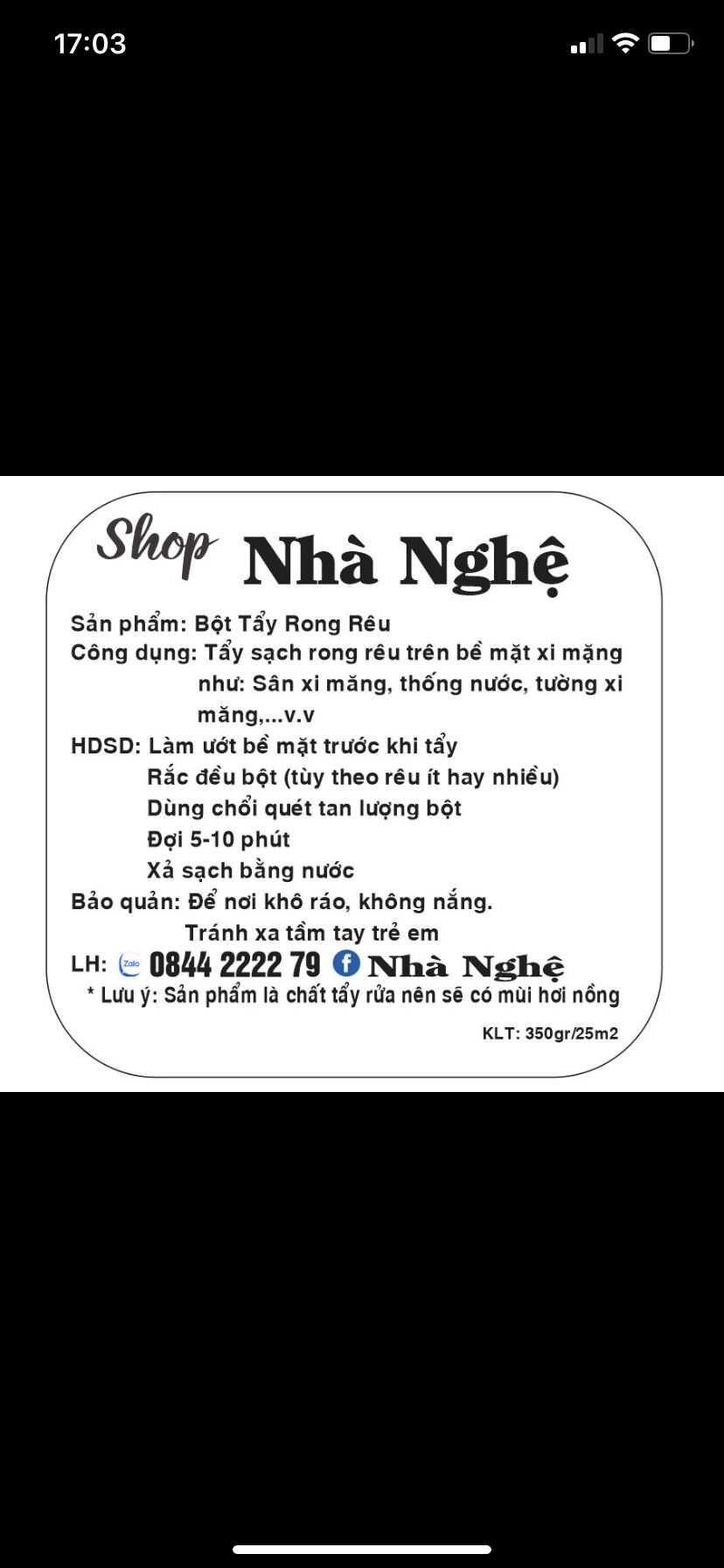 Bột tẩy rong rêu