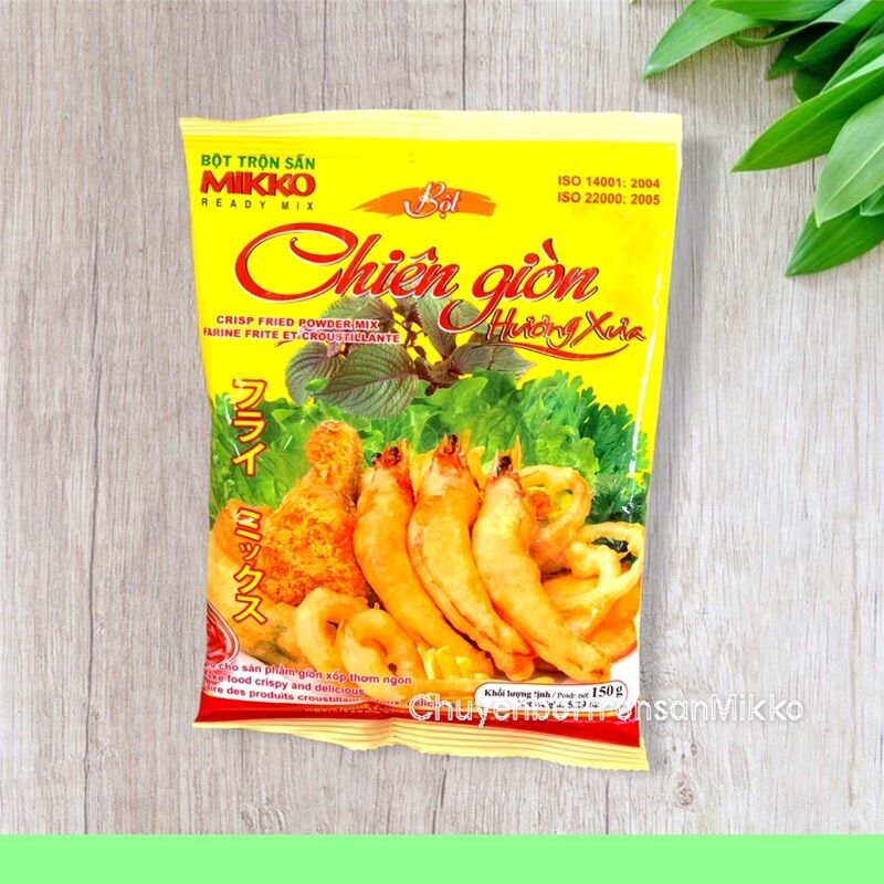 Bột chiên giòn hương xưa 150g.chiên giòn ngon.hương vị tự nhiên.bột trộn sẵn mikko hương xưa
