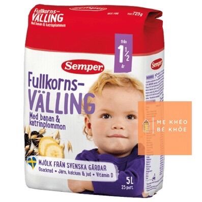 Sữa valling ngũ cốc Semper Thuỵ Điển cho bé 1.5 đến 2 tuổi