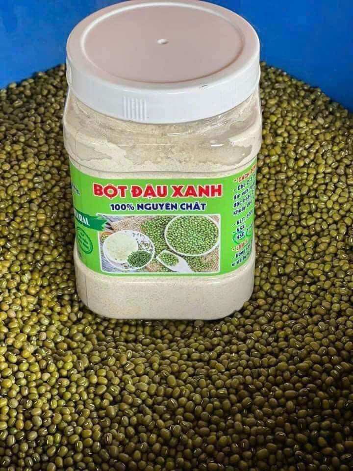 Bột đậu xanh nguyên chất hũ 500gr