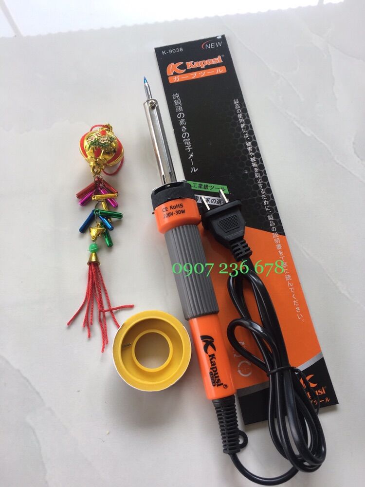 Mỏ Hàn Chì - Mỏ Hàn Thiếc 80W Kapusi Tặng Thiếc Hàn