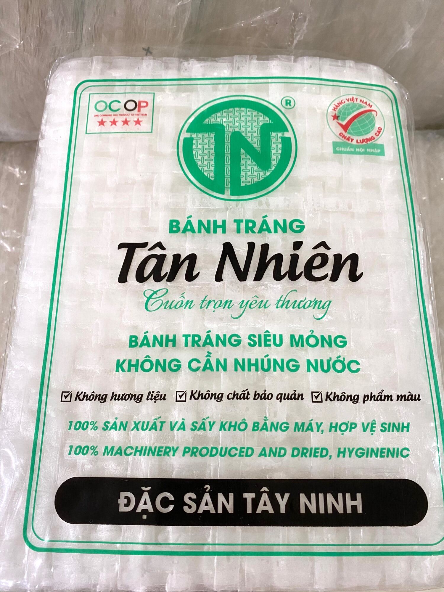 Nsx 25/2/2024----Bánh tráng siêu mỏng Tân Nhiên Tây Ninh bịch 450gr