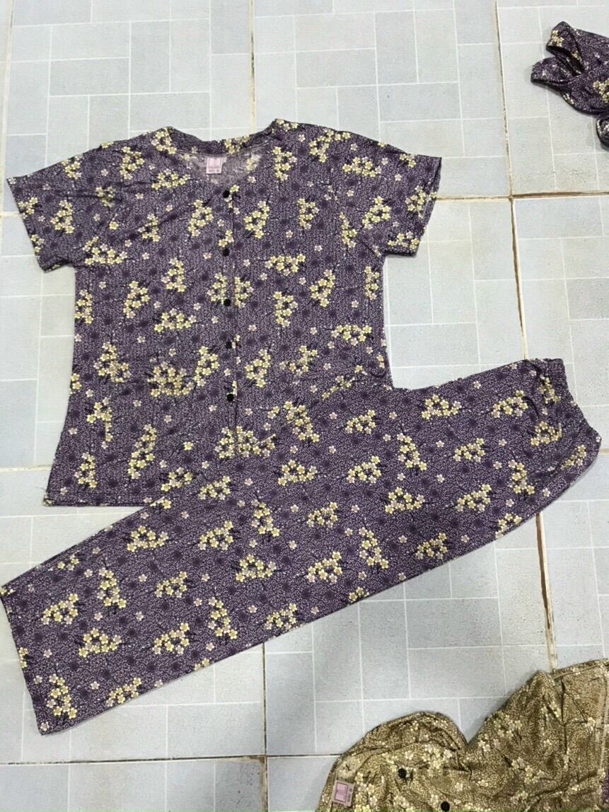 Bộ bà già túi thun lạnh tay ngắn(size 40-67kg)
