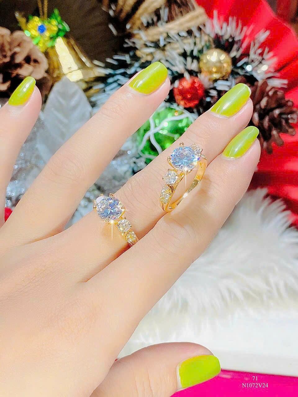 nhẫn đá hột cao cho nữ