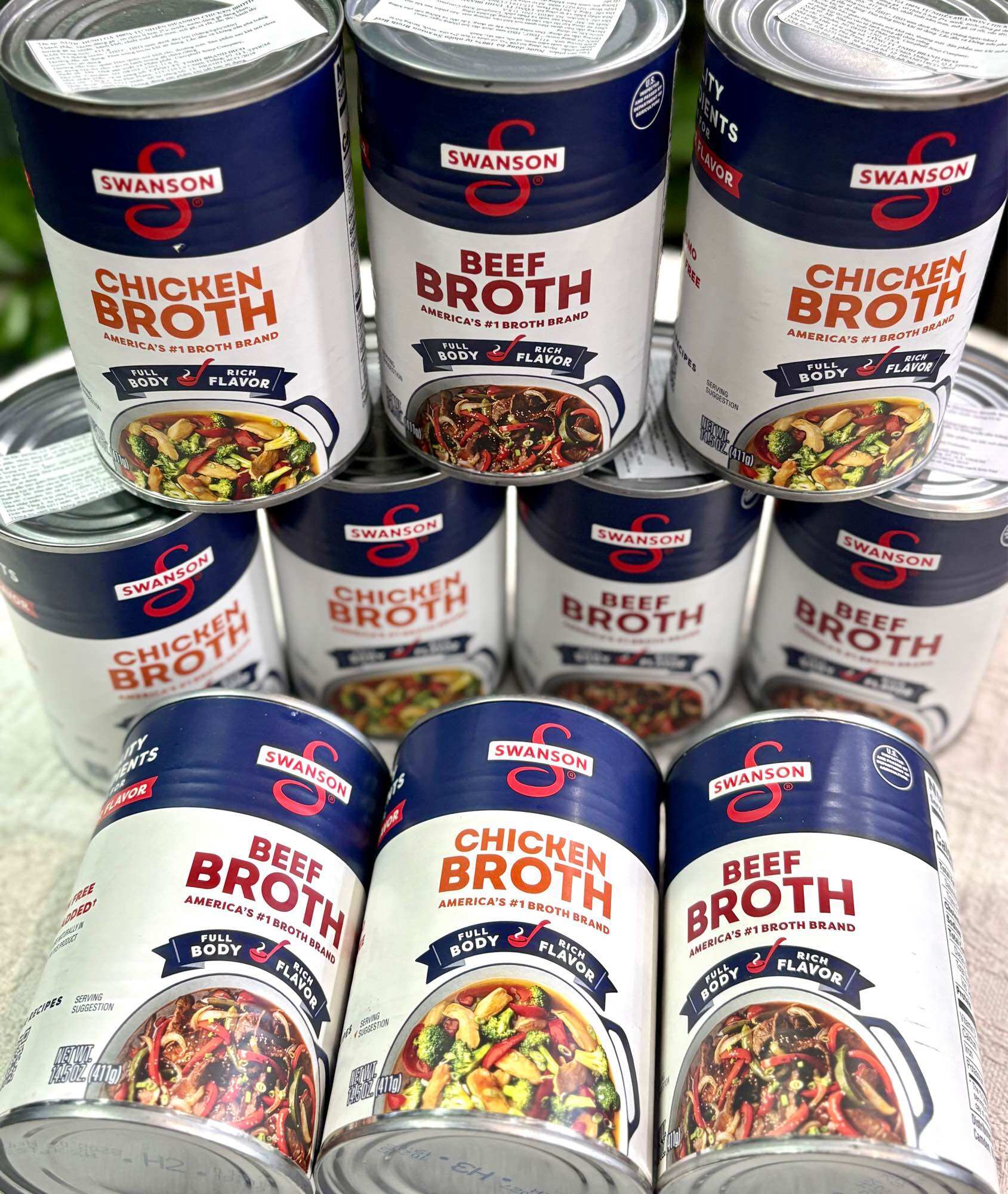 Nước Hầm Xương Swanson Broth 411g – Chicken Broth & Beef Broth Đóng Hộp Nhập Khẩu Mỹ