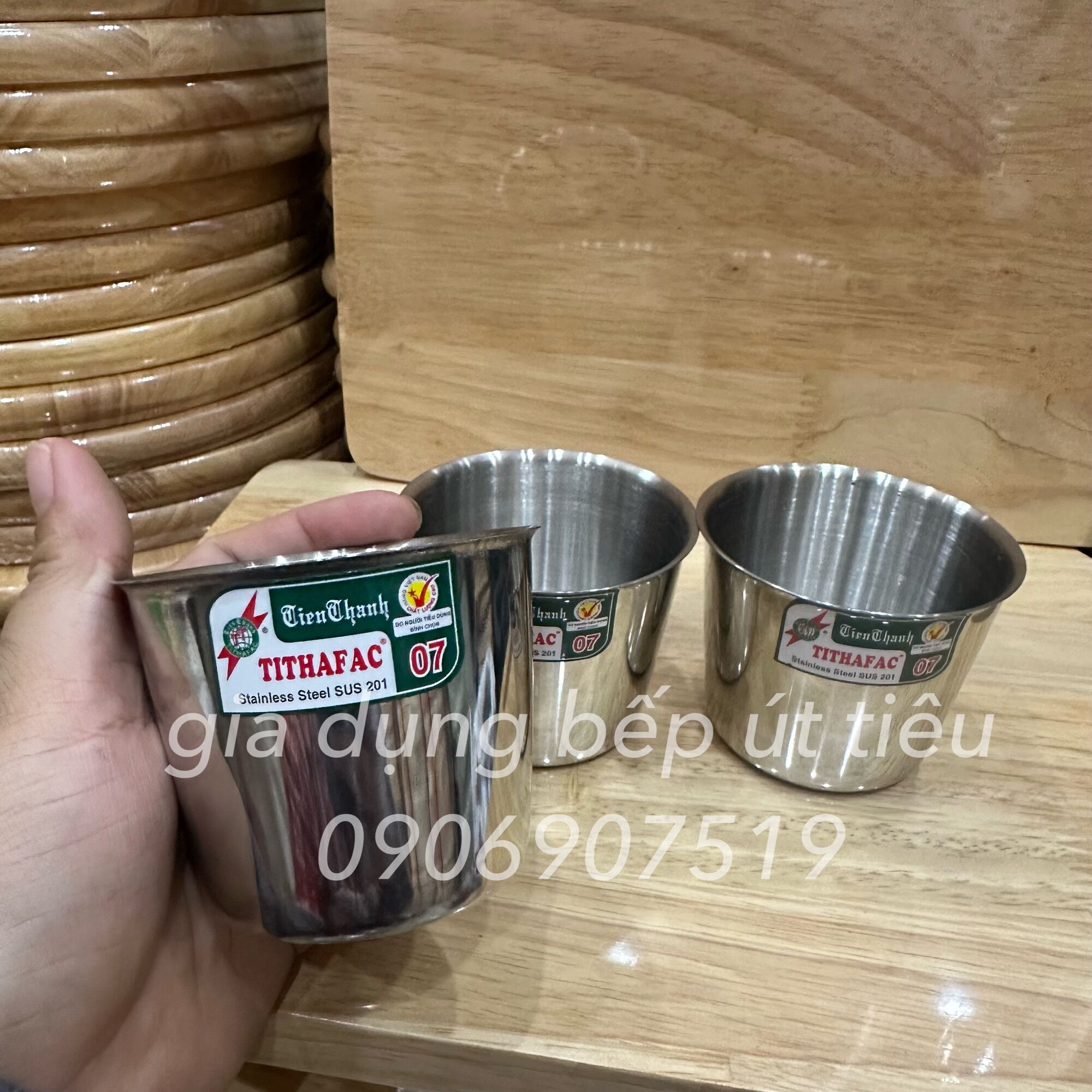 ly làm đá inox nhiều size 7cm,8cm,9cm,10cm