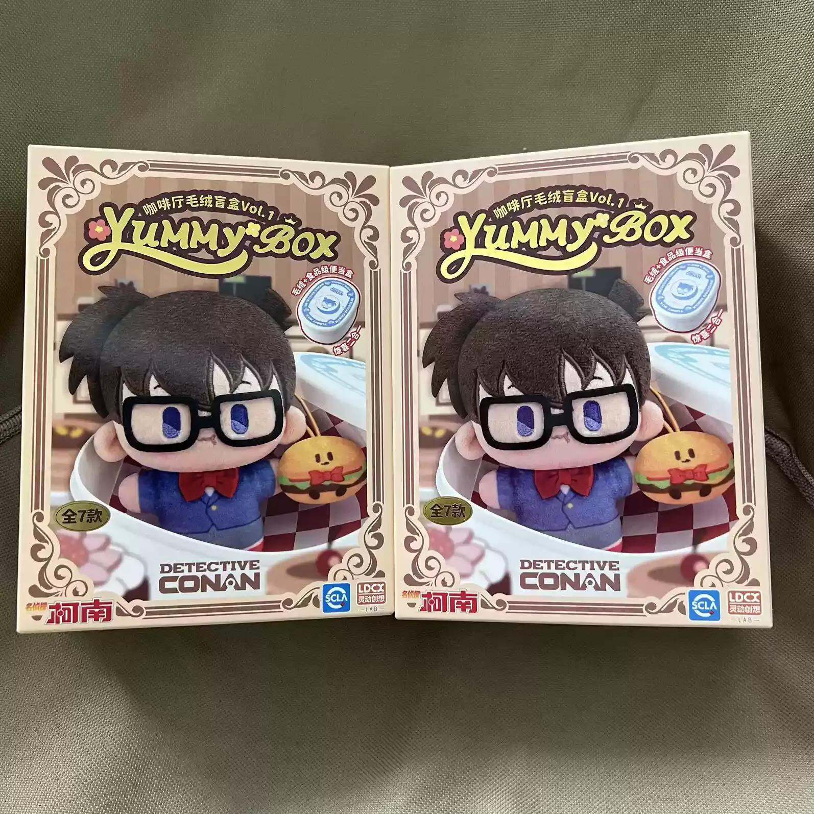 Đồ Chơi Búp Bê Nhồi Bông Hộp Đựng Cơm Trưa Detective Conan Blind Box Cafe Soft Plush Toy Collectible