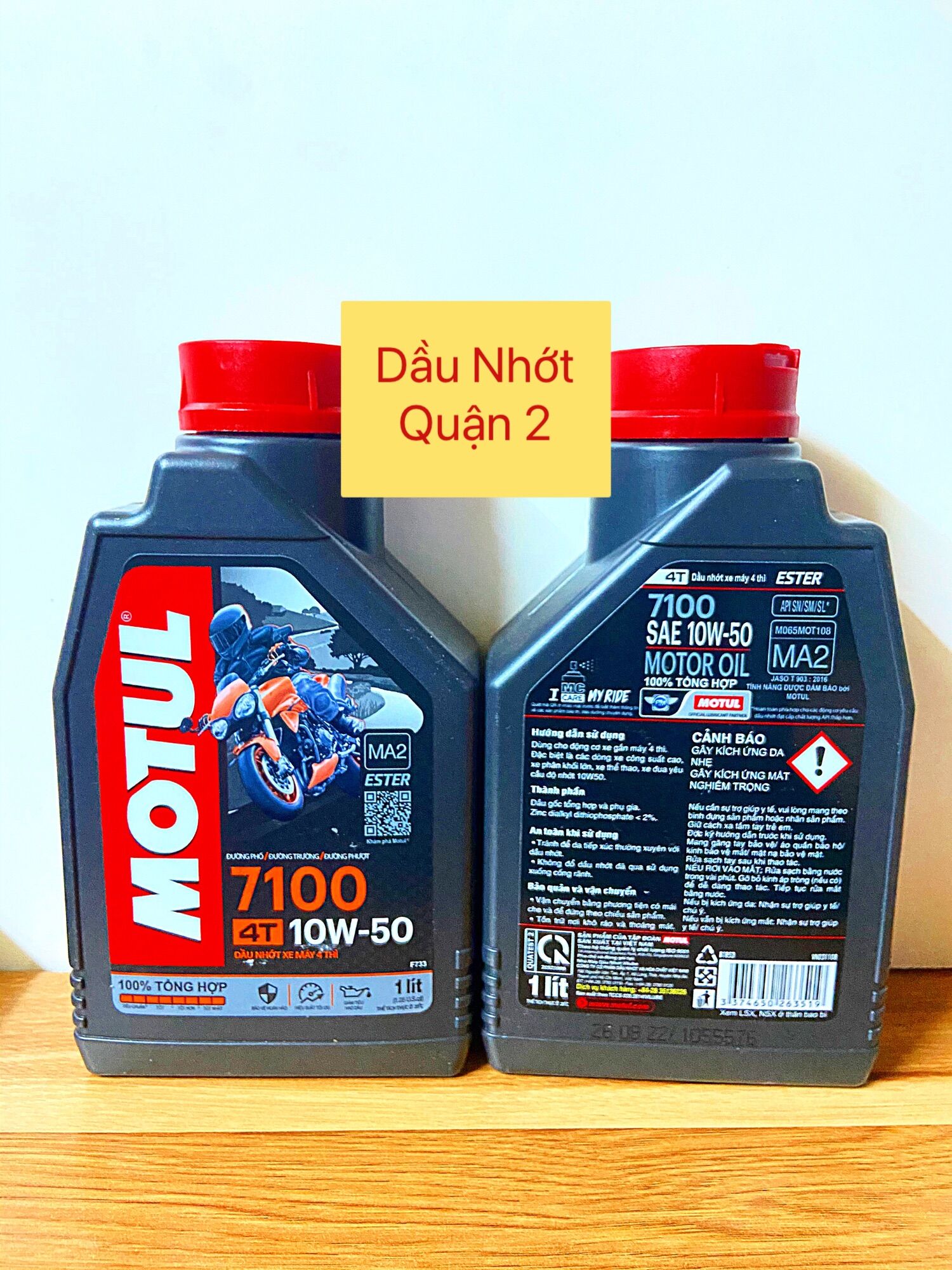 Motul 7100 dành cho xe máy - 10w50 1l