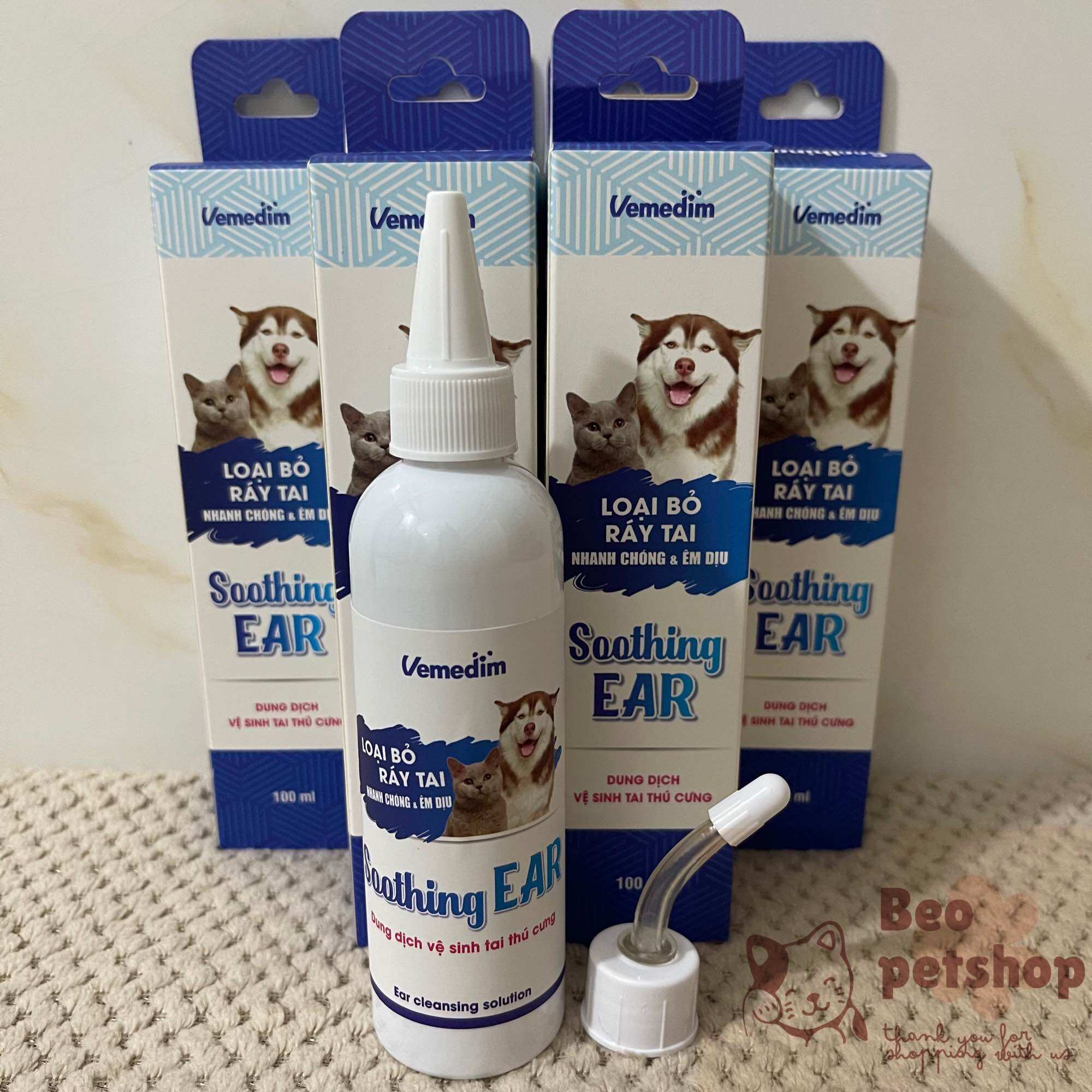 Soothing EAR - Dung dịch vệ sinh tai thú cưng