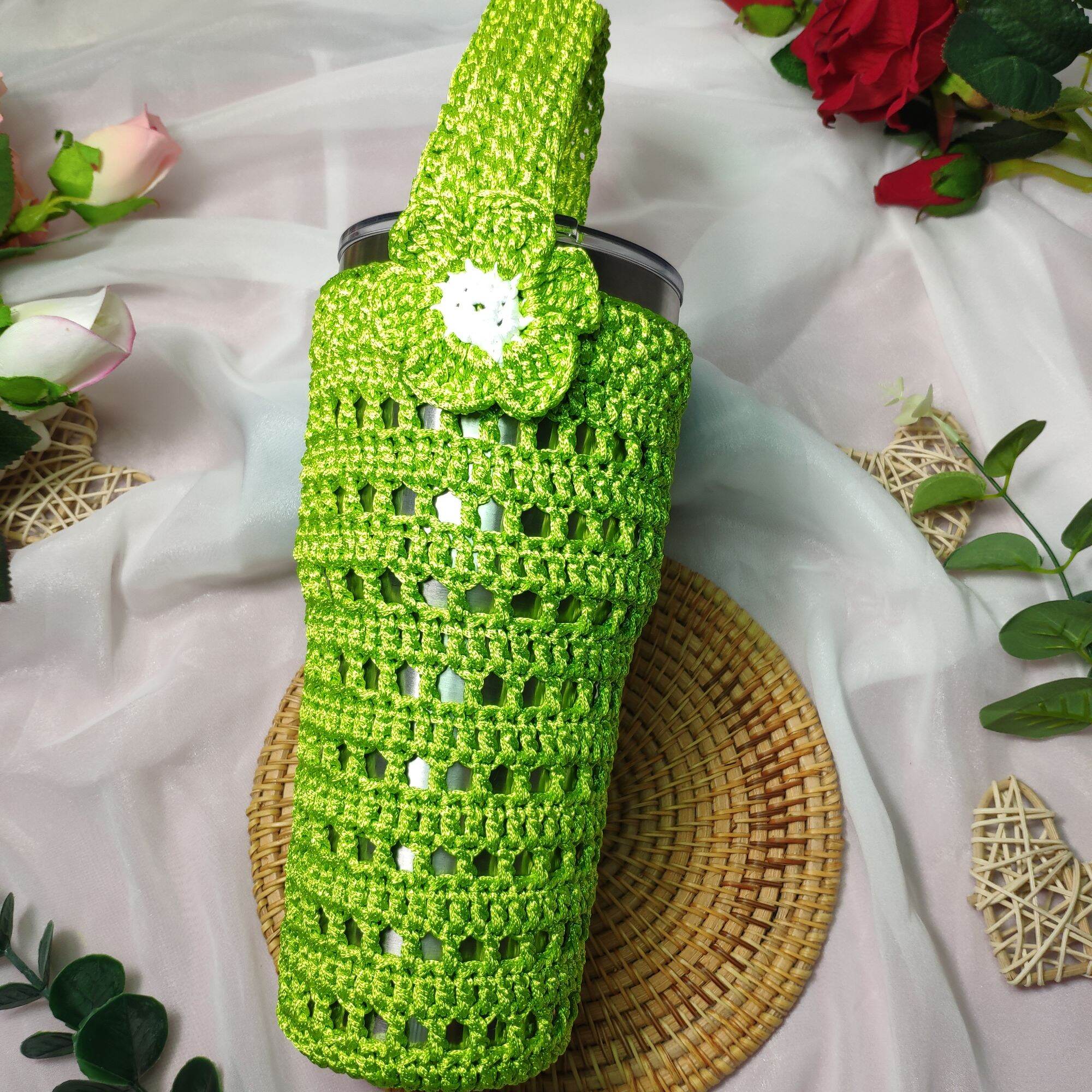 Túi đựng ly giữ nhiệt size 900ml sợi dù handmade