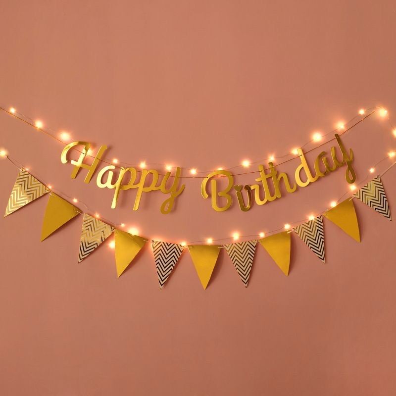 [ kèm đèn light] background sinh nhật đơn giản lung linh