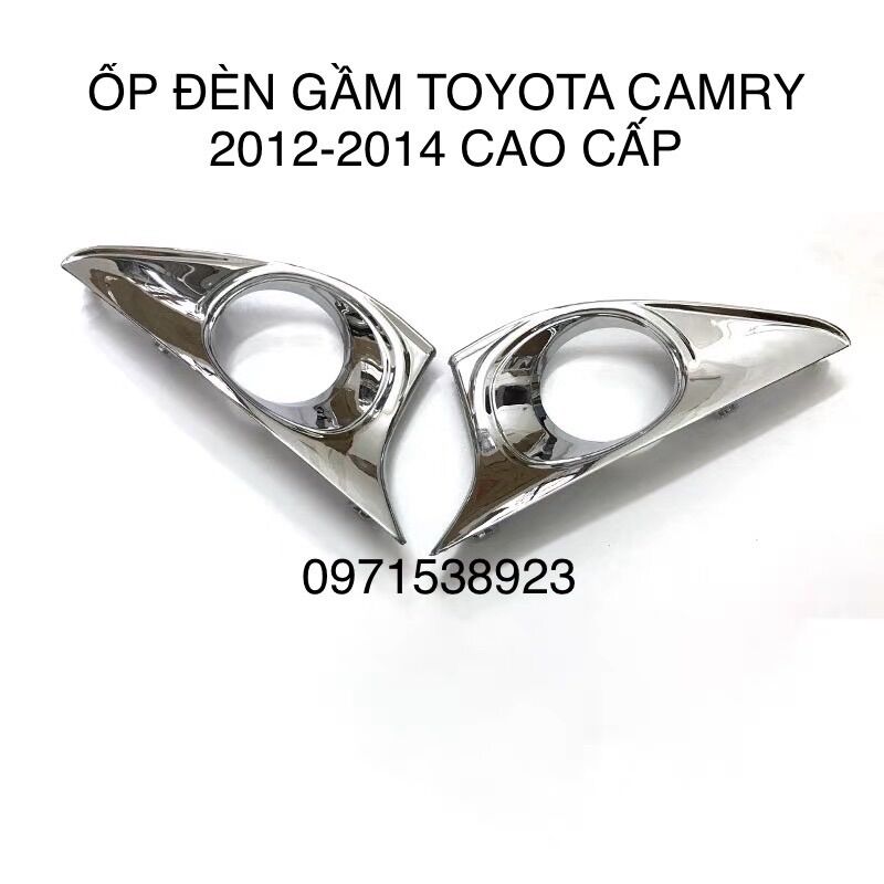 ỐP ĐÈN GẦM TOYOTA CAMRY 2012-2014 MẠ CROM CAO CẤP