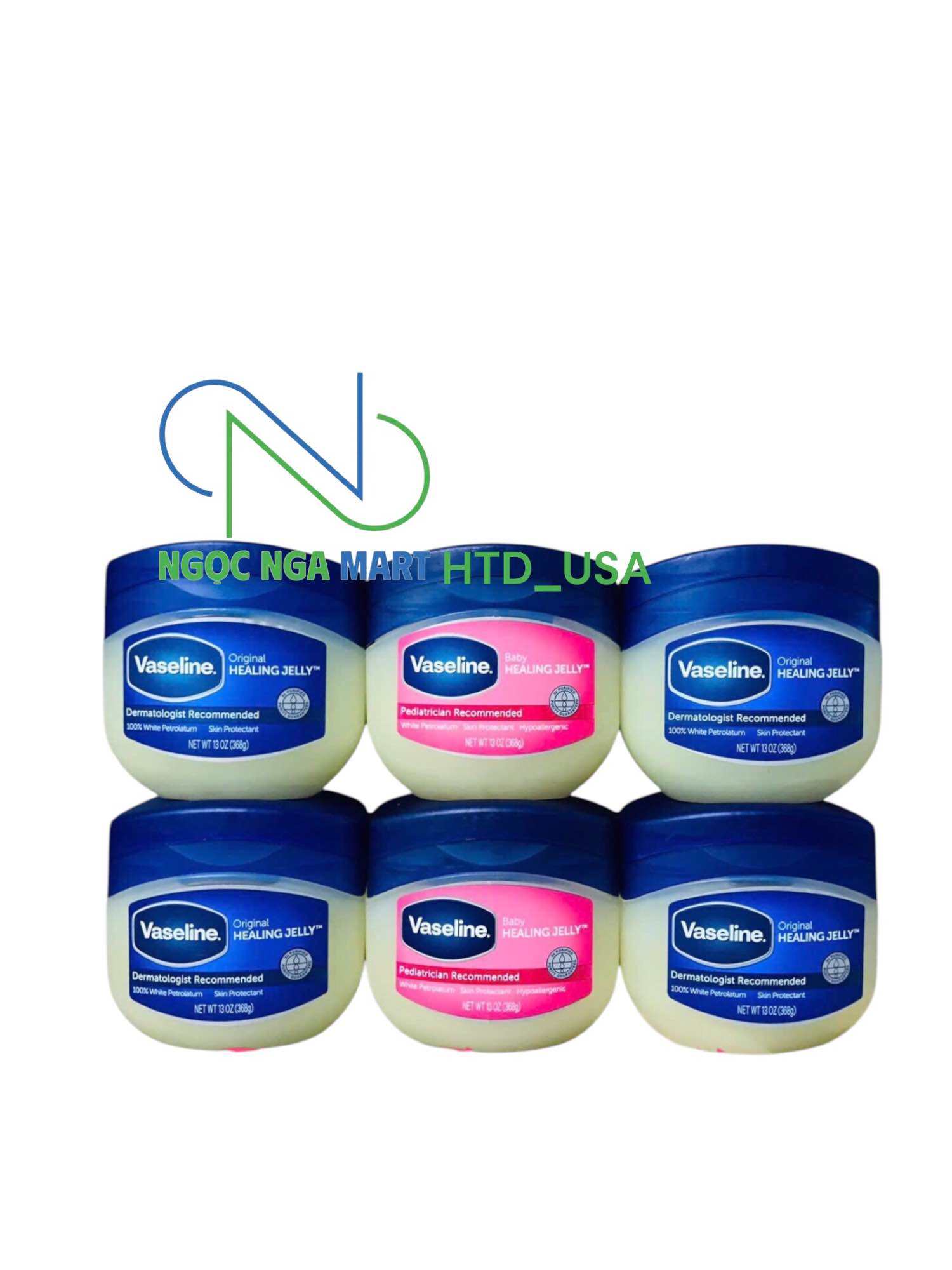 368g)SÁP DƯỠNG ẨM VASELINE PURE PETROLEUM JELLY 368G Của Mỹ