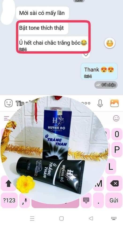 Ủ TRẮNG THAN HUỲNH ĐỔ