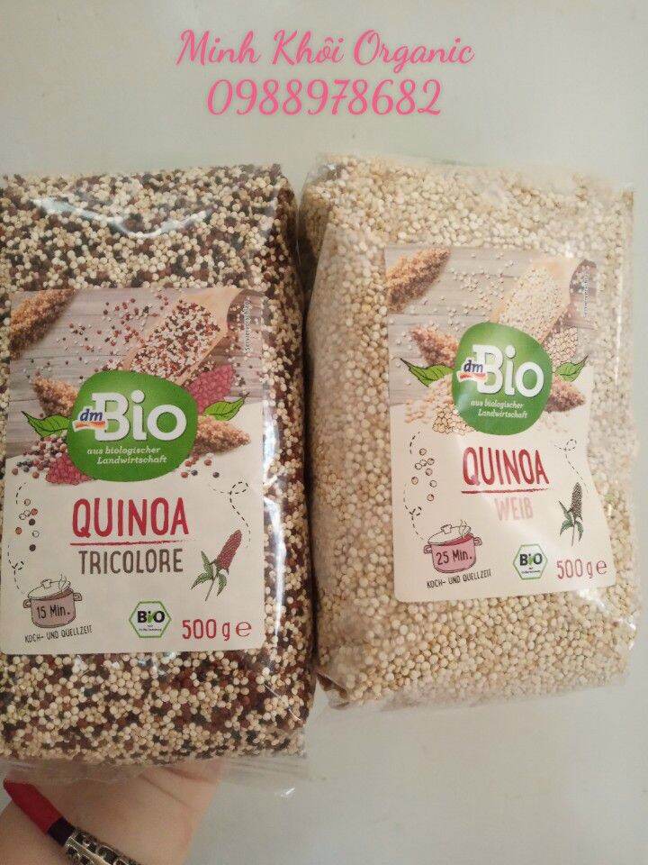 Hạt quinoa/ hạt diêm mạch hữu cơ màu trắng và 3 màu DmBio 500gr