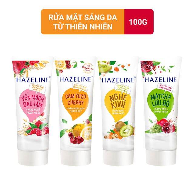 SỮA RỬA MẶT HAZELINE CAM YUZU CHERRY 100g
