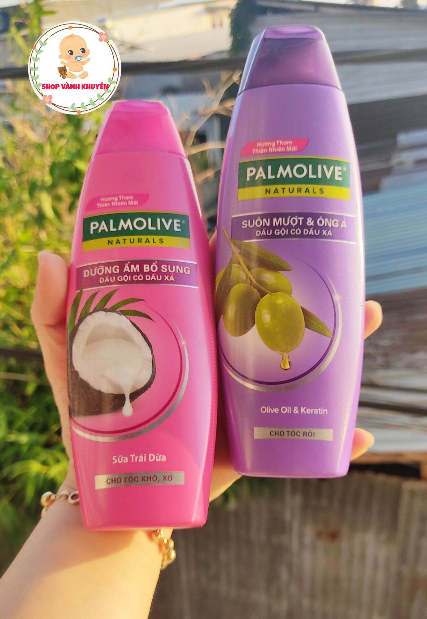 Dầu gội có dầu xả Palmolive Dưỡng Ẩm bổ sung từ sữa dừa/Olive 180ml