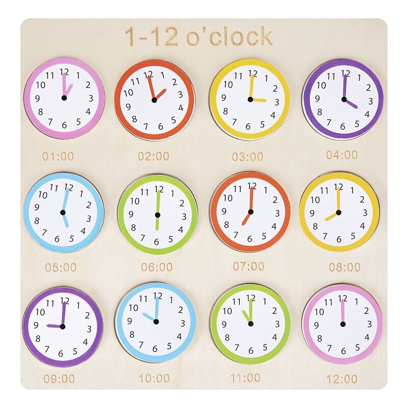 Puzzle Lắp ghép đồng hồ nhận biết thời gian cho bé