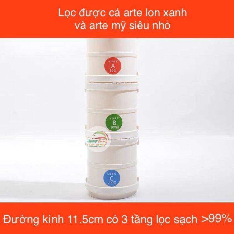 Bộ Lọc Artemia 3 Tầng Siêu Sạch
