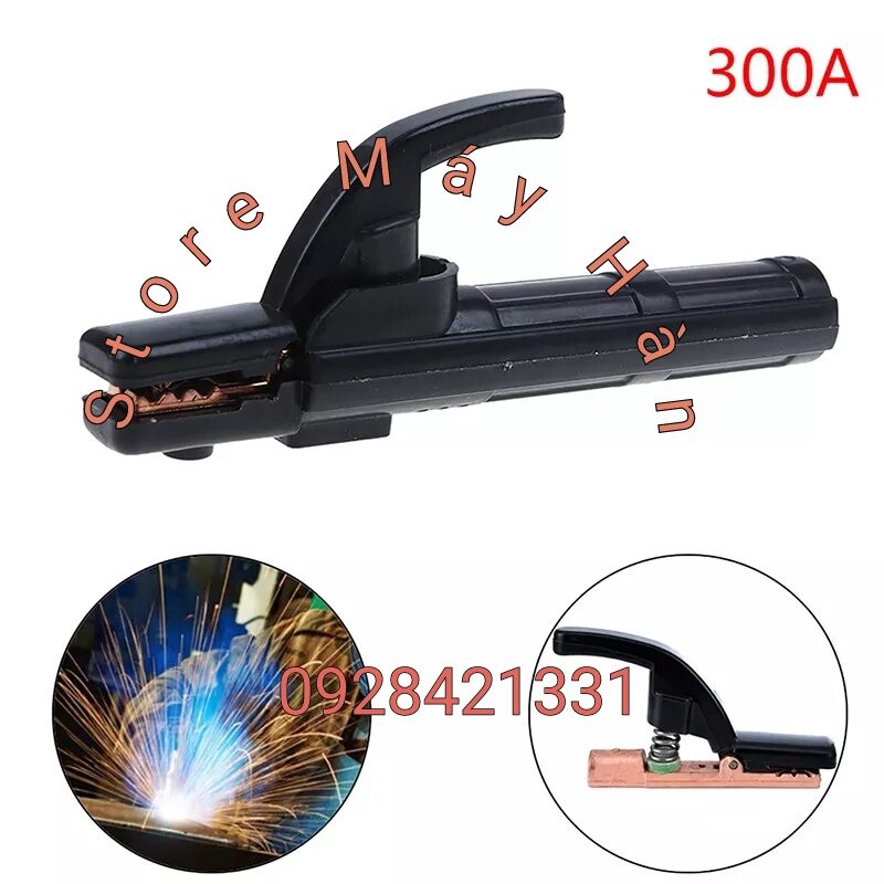 Kìm hàn que đen 300a - phụ kiện hàn que tig mig