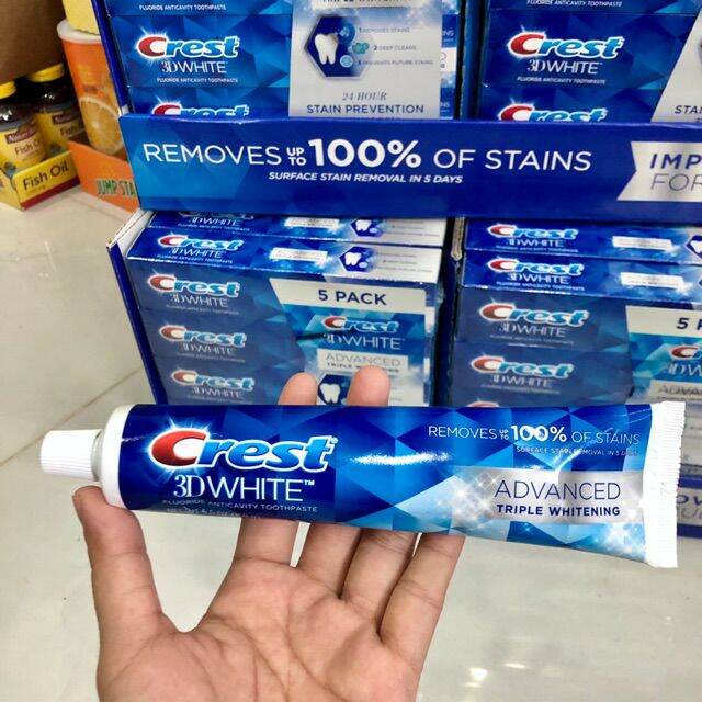 KEM ĐÁNH RĂNG CREST 3D WHITE ADVANCED của Mỹ 158Gr