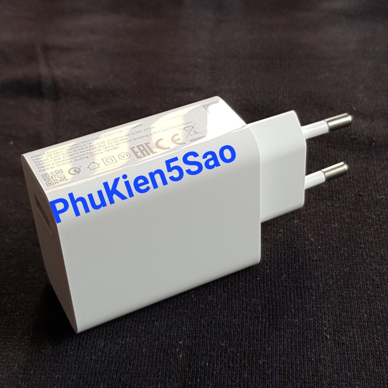 Củ Sạc Nhanh 33W XIAOMI REDMI Note 13, Note12, Note11, Note 11S, Note10, Note10 Pro, Note10s, Note9 Pro... New Seal.