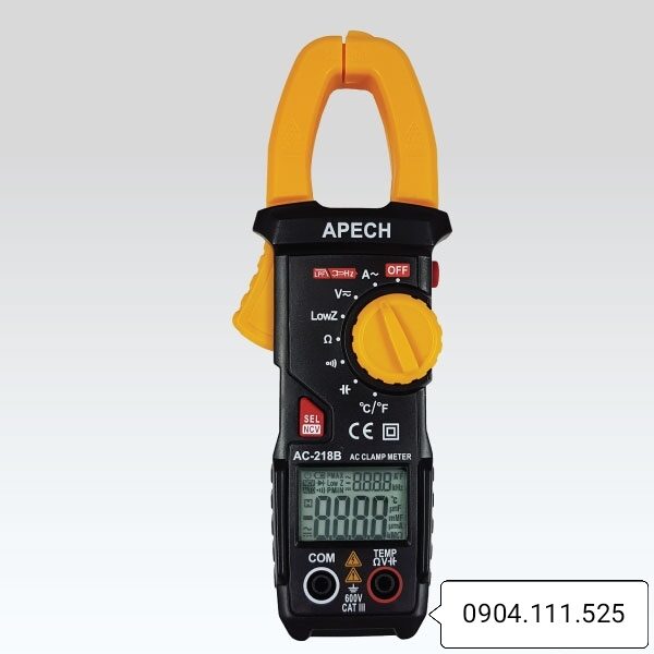 Ampe kìm đo dòng AC APECH AC-218B 600A