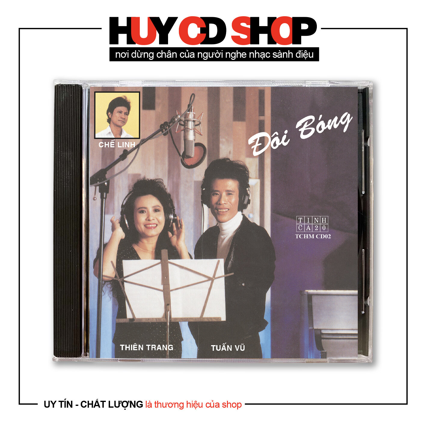 Đĩa CD Thiên Trang Tuấn Vũ Chế Linh Đôi bóng Nhạc vàng trữ tình Bolero Đĩa lòng Trắng Chất Lượng cao Âm Thanh chuẩn HUY CD SHOP