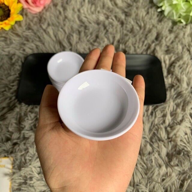 10 chén chấm nhựa trắng T27, T36