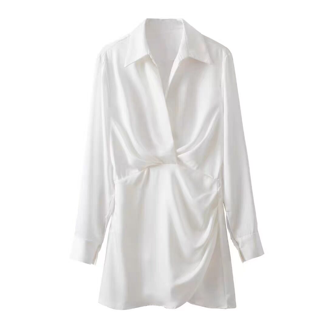Đầm zara satilsilk trơn sang đẹp dt9vcg55n10