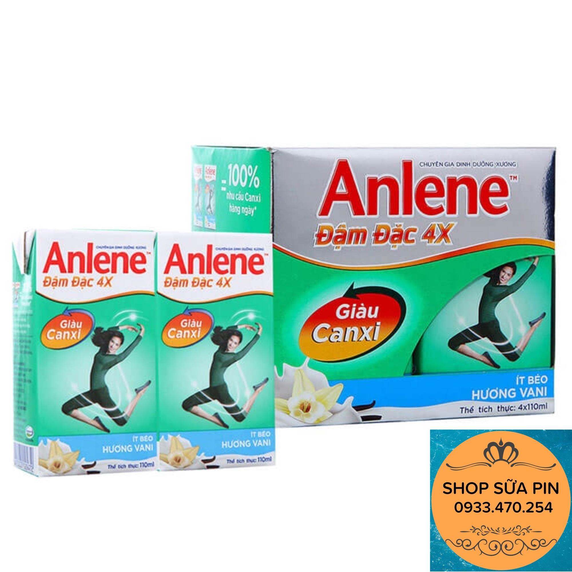 Lốc 4 hộp sữa đậm đặc Anlene 125ml