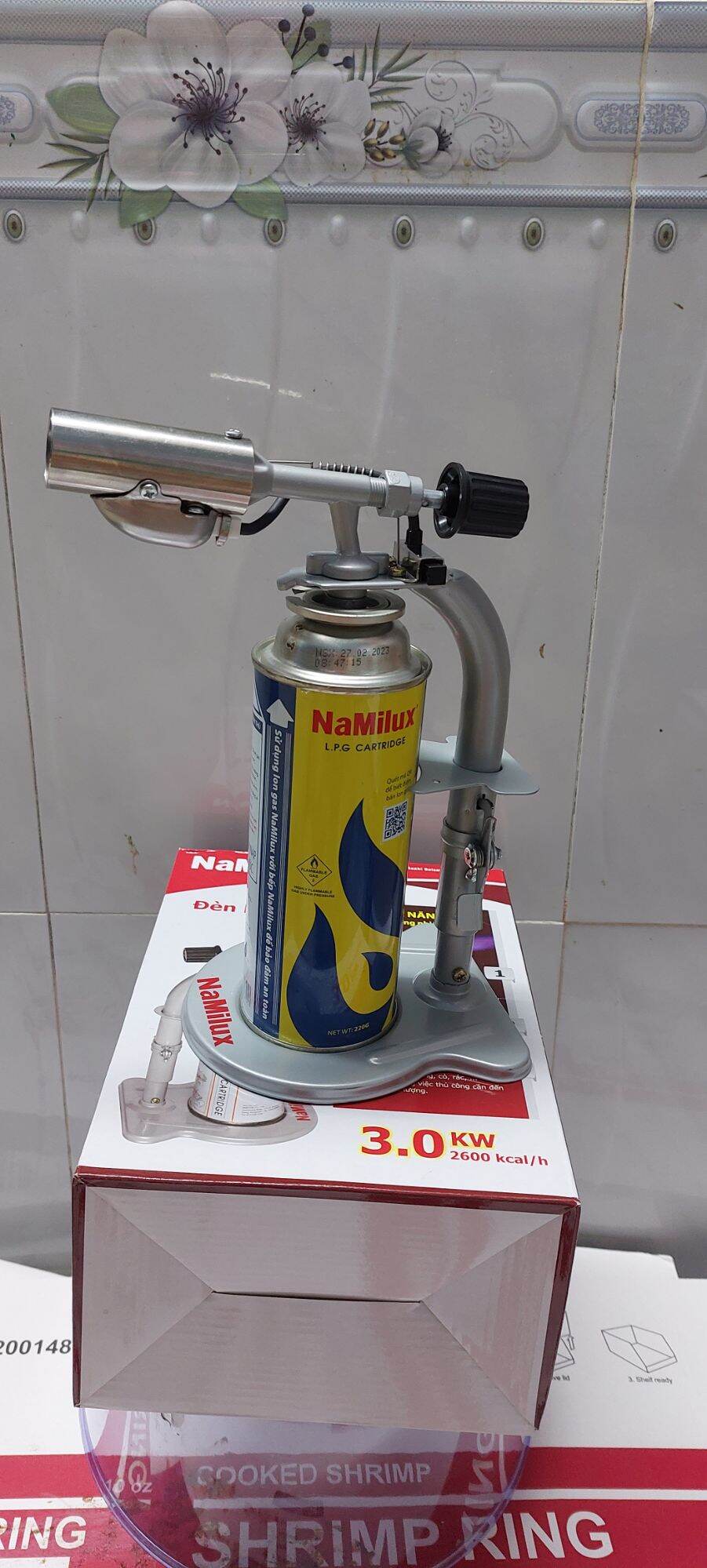 Đèn khò gas có chân đế namilux 191