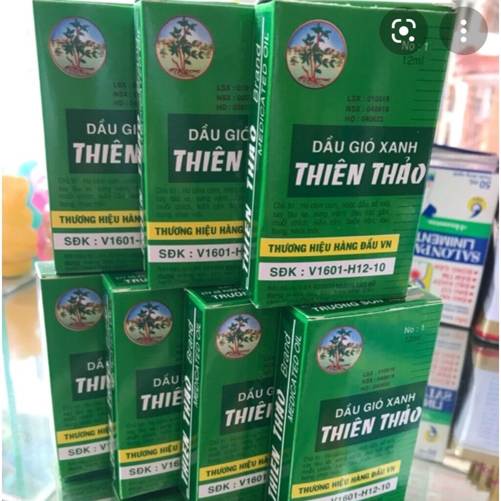 Dầu gió xanh Thiên Thảo 12ml (Dầu gió công ty Trường Sơn)