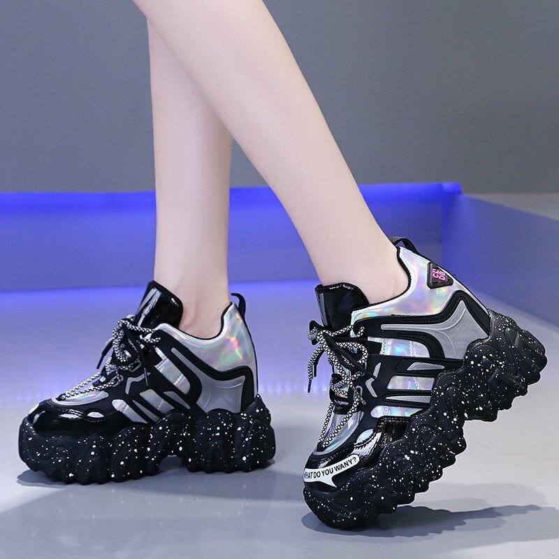 Giày Chunky Sneaker Giày Nữ Độn Chiều Cao Thường Ngày Thể Thao Siêu Hot Nổi Tiếng Trên Mạng Dễ Phối Mẫu Mới Mùa Xuân 2023 Đế Dày Sành Điệu Instagram Cho Nữ