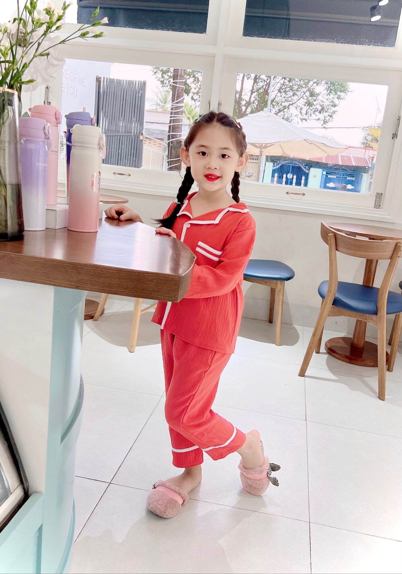 bộ mirama chất vải đũi  mẹ và bé