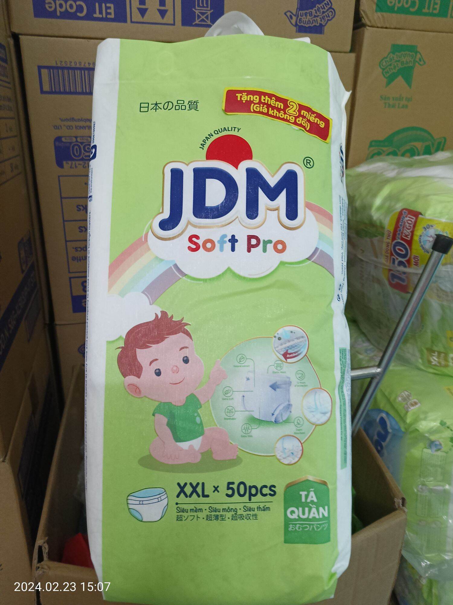 Tã quần jdm size xxl 50 miếng