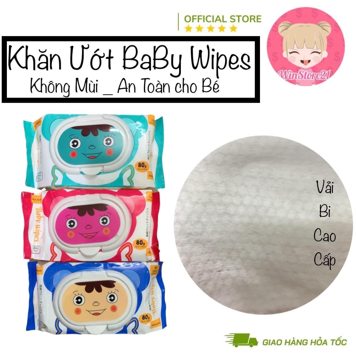 Khăn giấy ướt không mùi Baby Wipes vải bị cao cấp Công Ty Gia Nguyễn tiện thumbnail