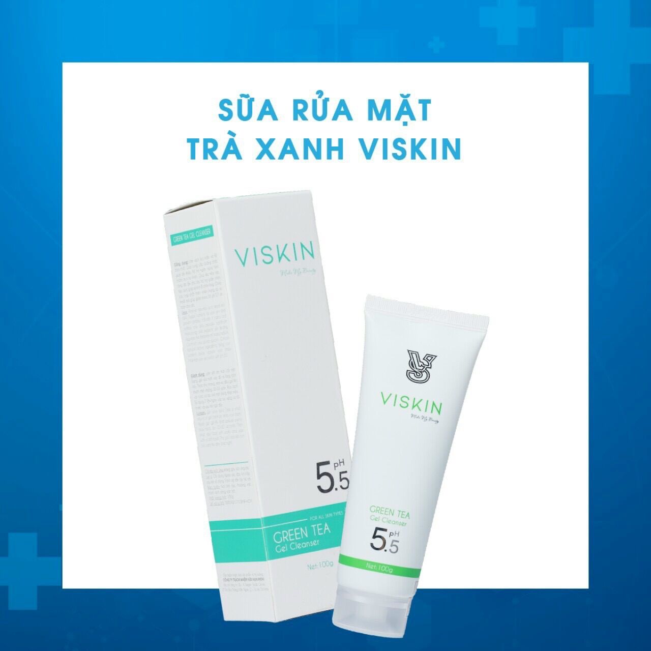 Sữa rữa mặt trà xanh viskin- cream clear viskin-
