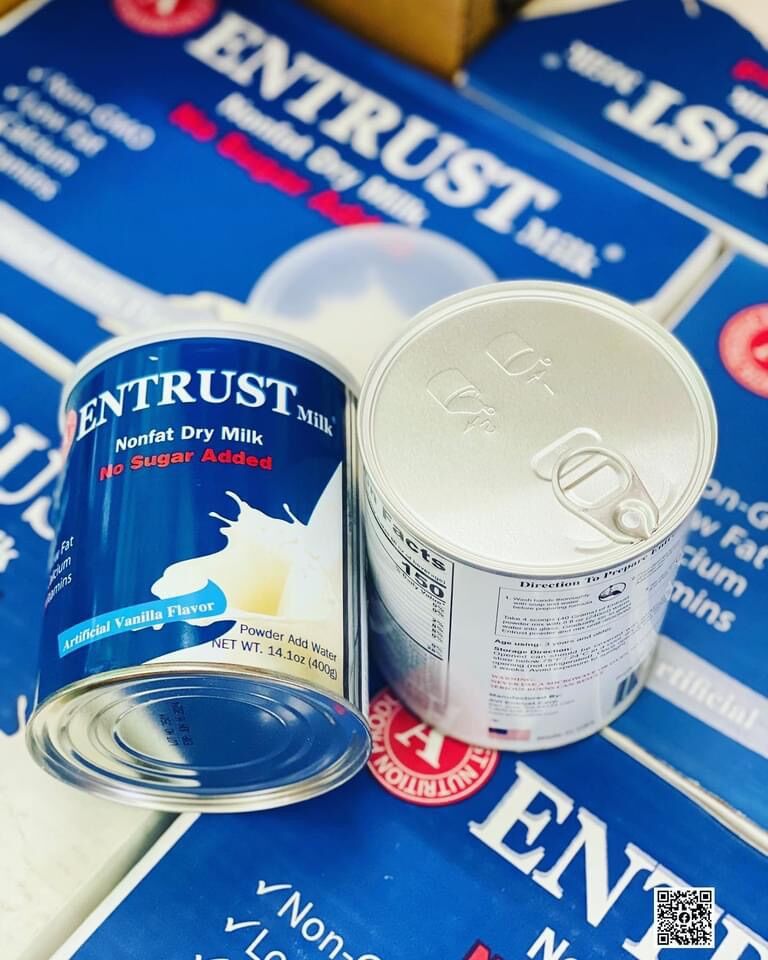 Sữa entrust mỹ - sữa bột không đường