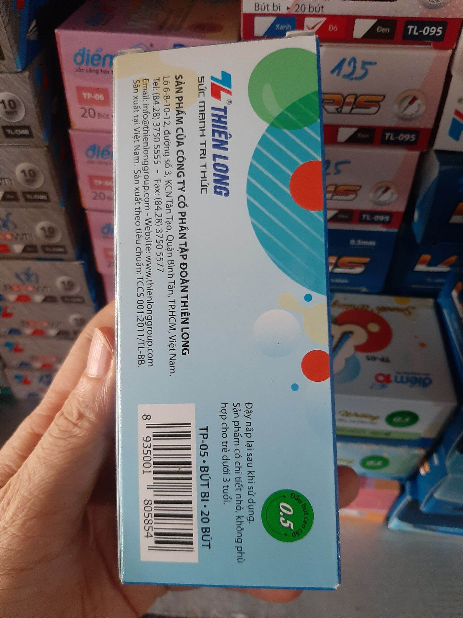 HỘP 20 BÚT BI TL  TP-05