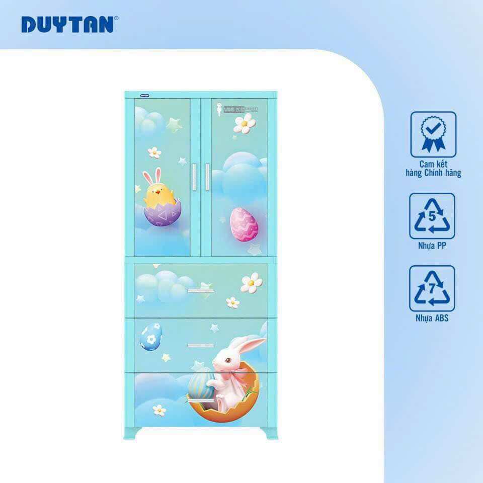 Tủ nhựa Duy Tân wing 2 cánh 3 ngăn